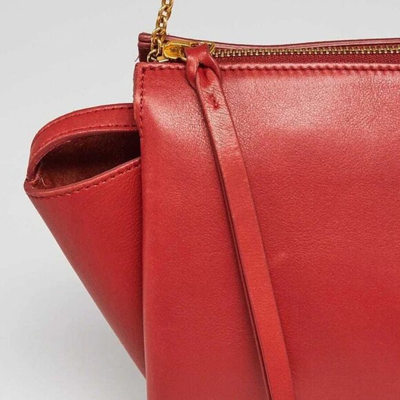 Celine Dark Claycourt Smooth Leather Trifold Clutch Bag - Picture 5 of 12